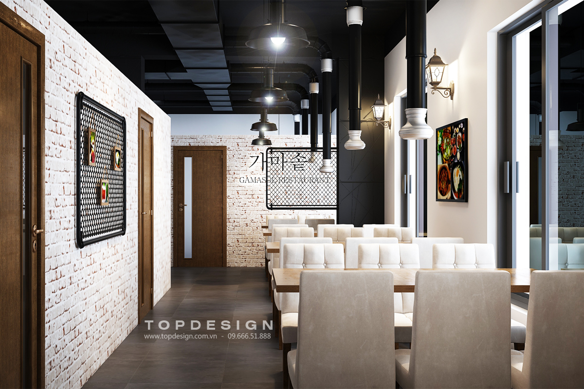 TOPDESIGN_Thiết kế và thi công nội thất nhà hàng Hàn Quốc Gamasol_01