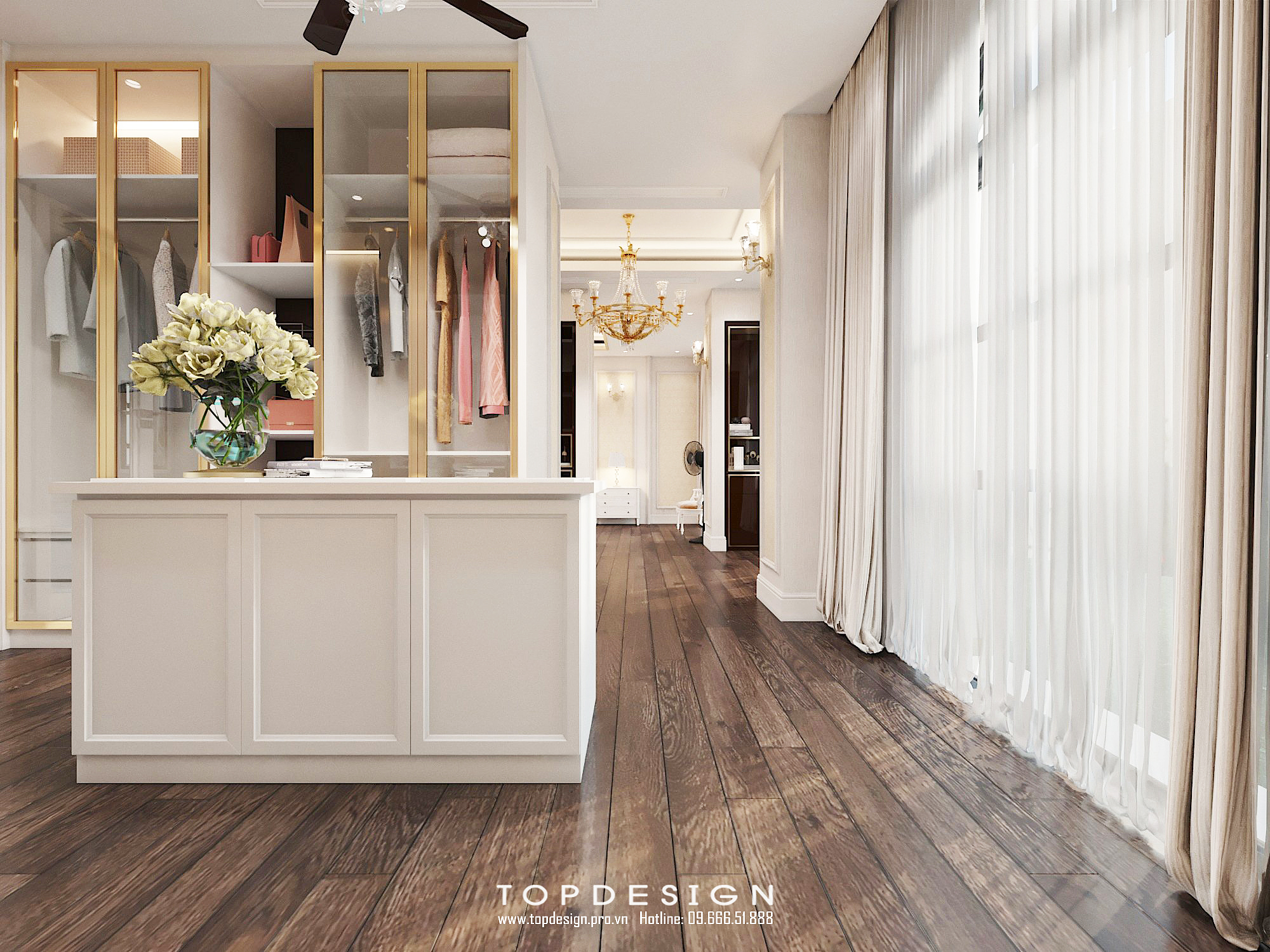 Thiết kế kiến trúc và nội thất biệt thự Vinhomes Imperia Hải Phòng phòng bếp