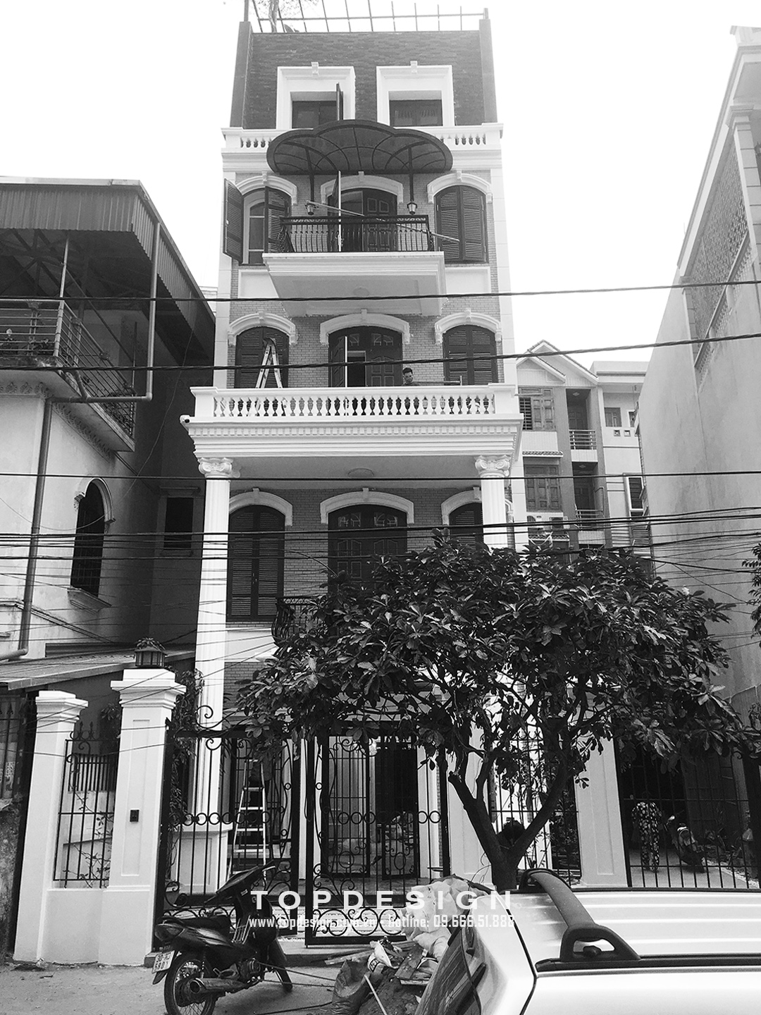 Thi công nội thất nhà Phố Lạc Long Quân 110