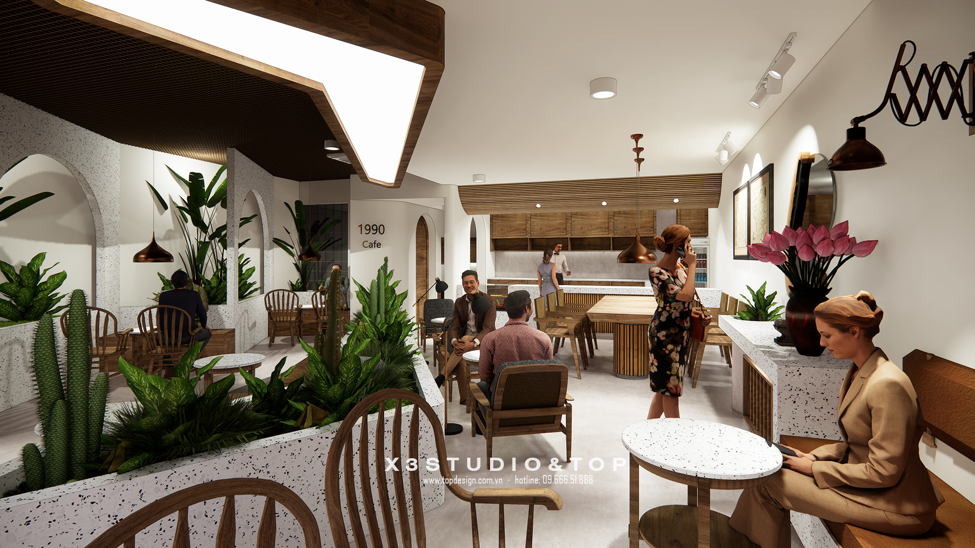 TOPDESIGN_Thiết kế nội thất quán cafe_1990_Hoang Huy Tower_01b