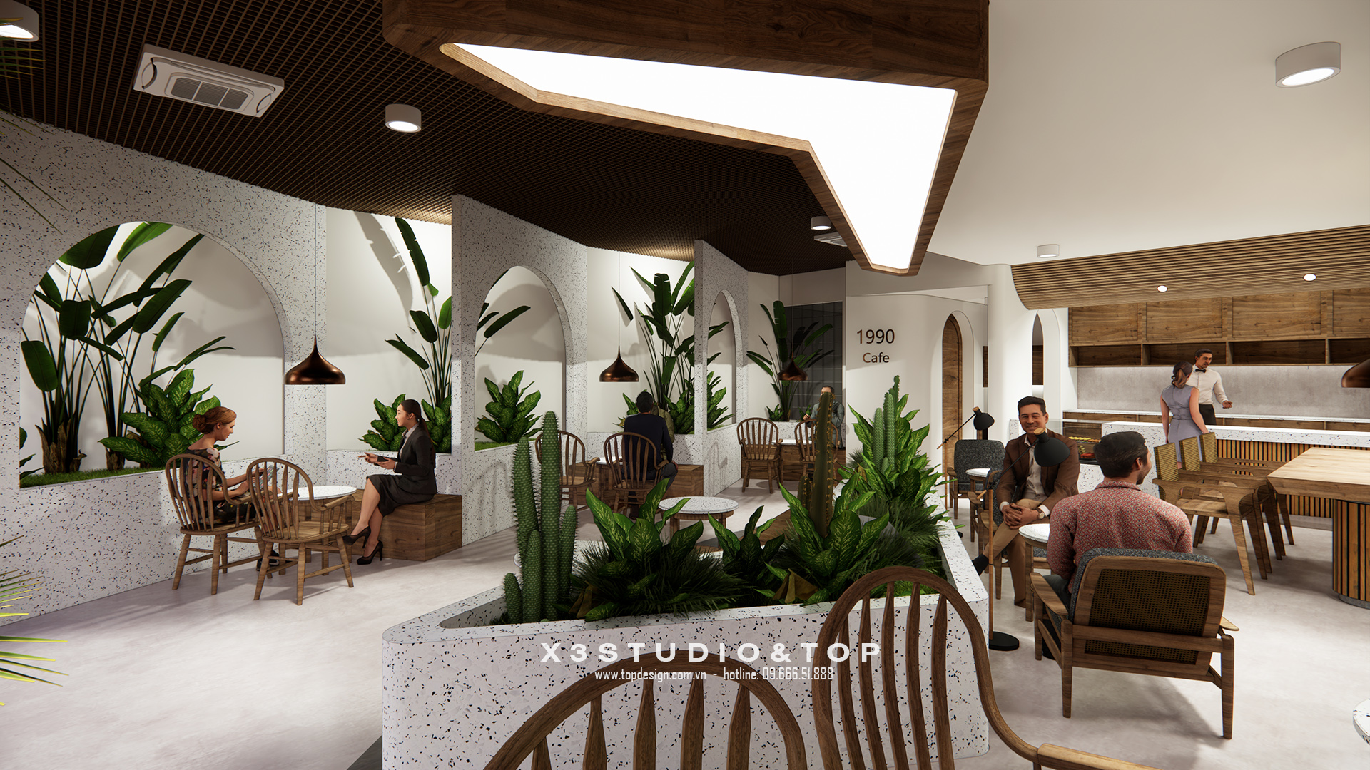 TOPDESIGN_Thiết kế nội thất quán cafe_1990_Hoang Huy Tower_02