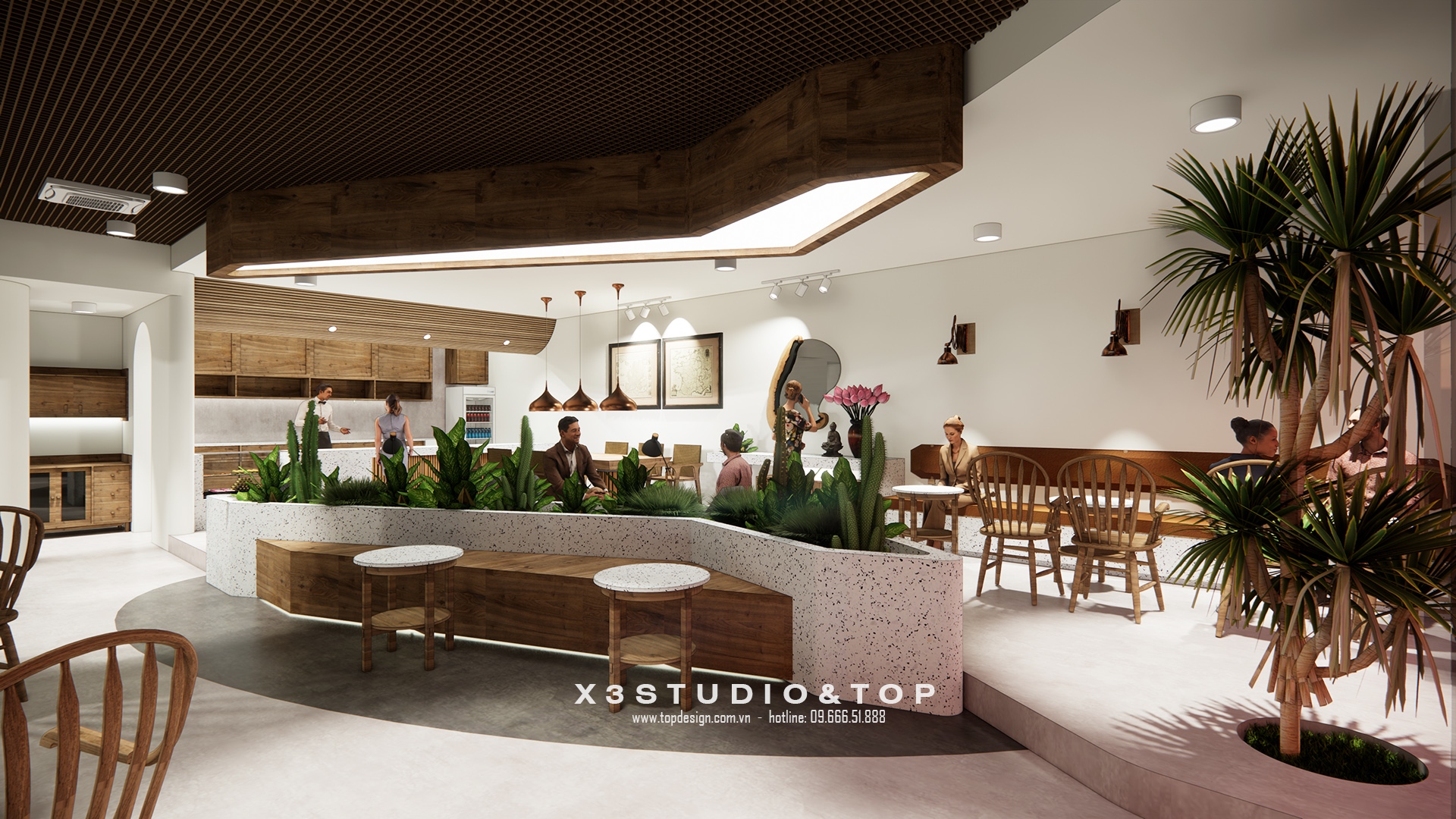 TOPDESIGN_Thiết kế nội thất quán cafe_1990_Hoang Huy Tower_03