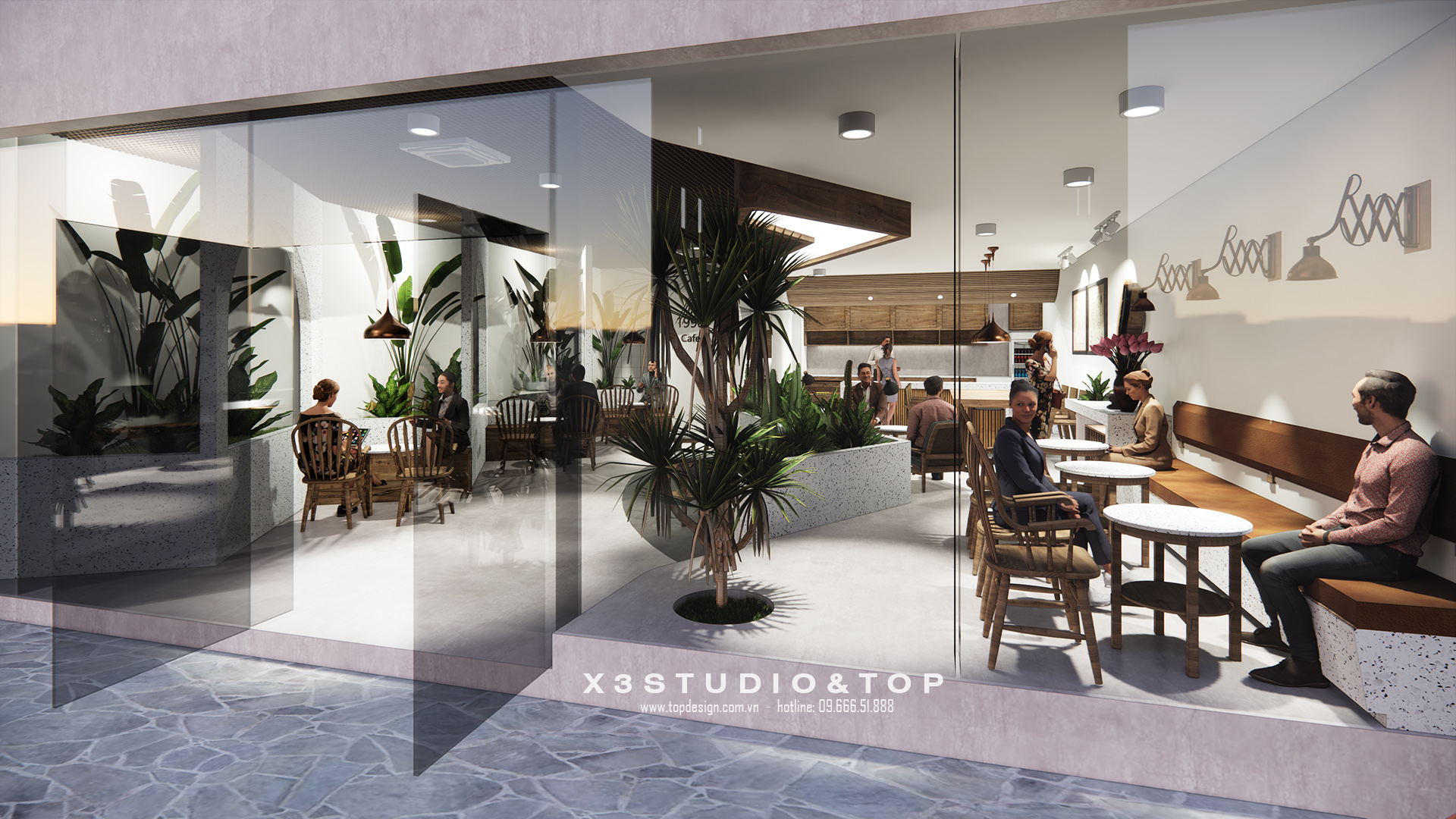 TOPDESIGN_Thiết kế nội thất quán cafe_1990_Hoang Huy Tower_06