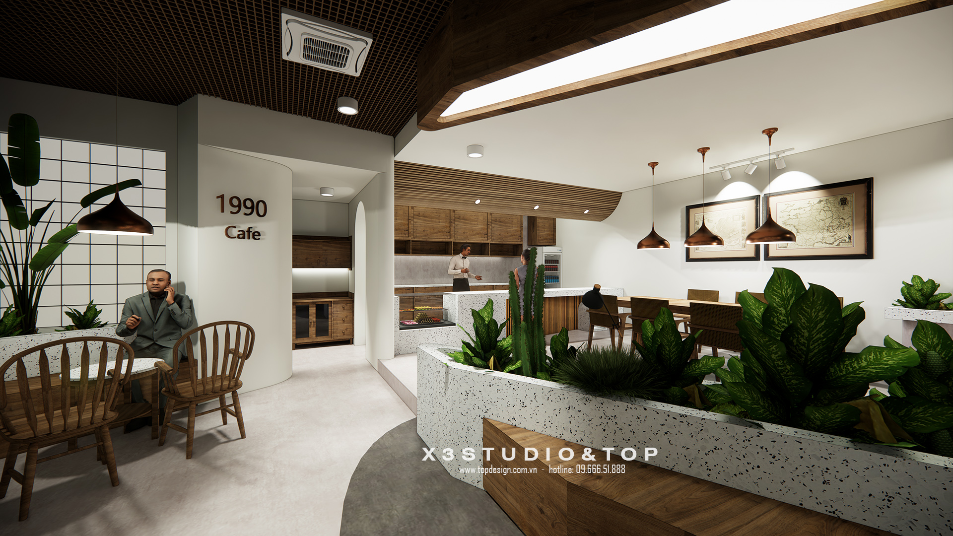 TOPDESIGN_Thiết kế nội thất quán cafe_1990_Hoang Huy Tower_09