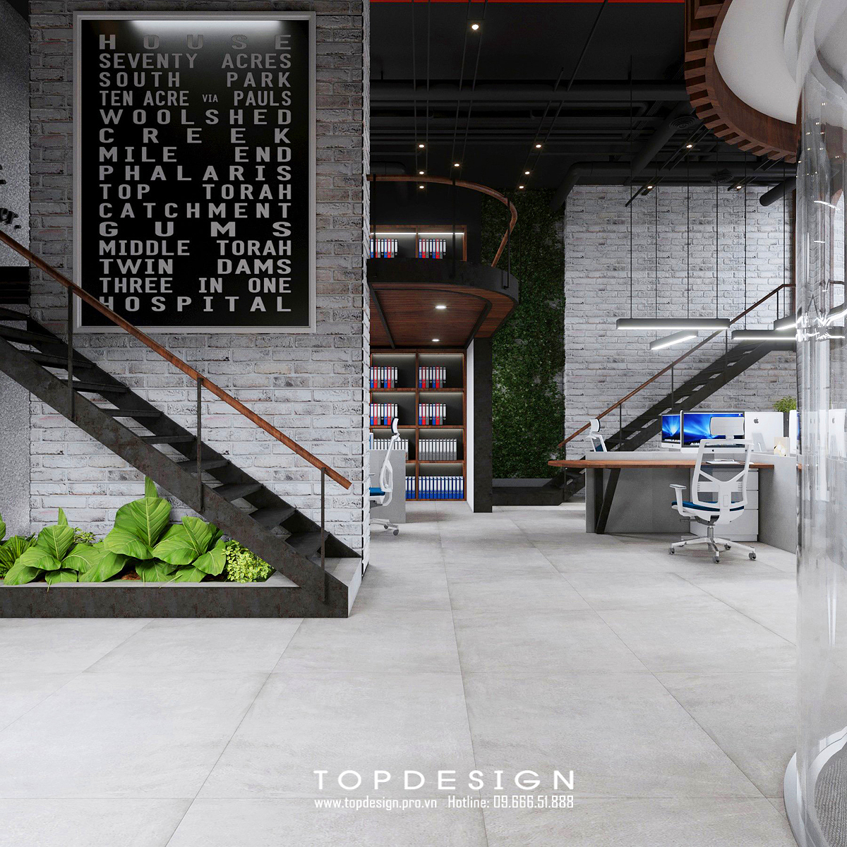 TOPDESIGN_Thiết kế nội thất văn phòng MHD_23