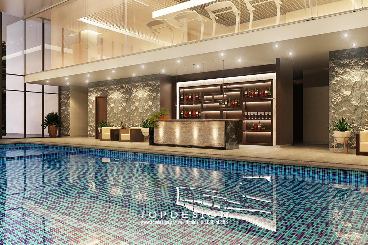 TOPDESIGN_Trung tâm HNQG_Thiết kế bể bơi, GYM, SPA, Sauna, Nhà hàng_02