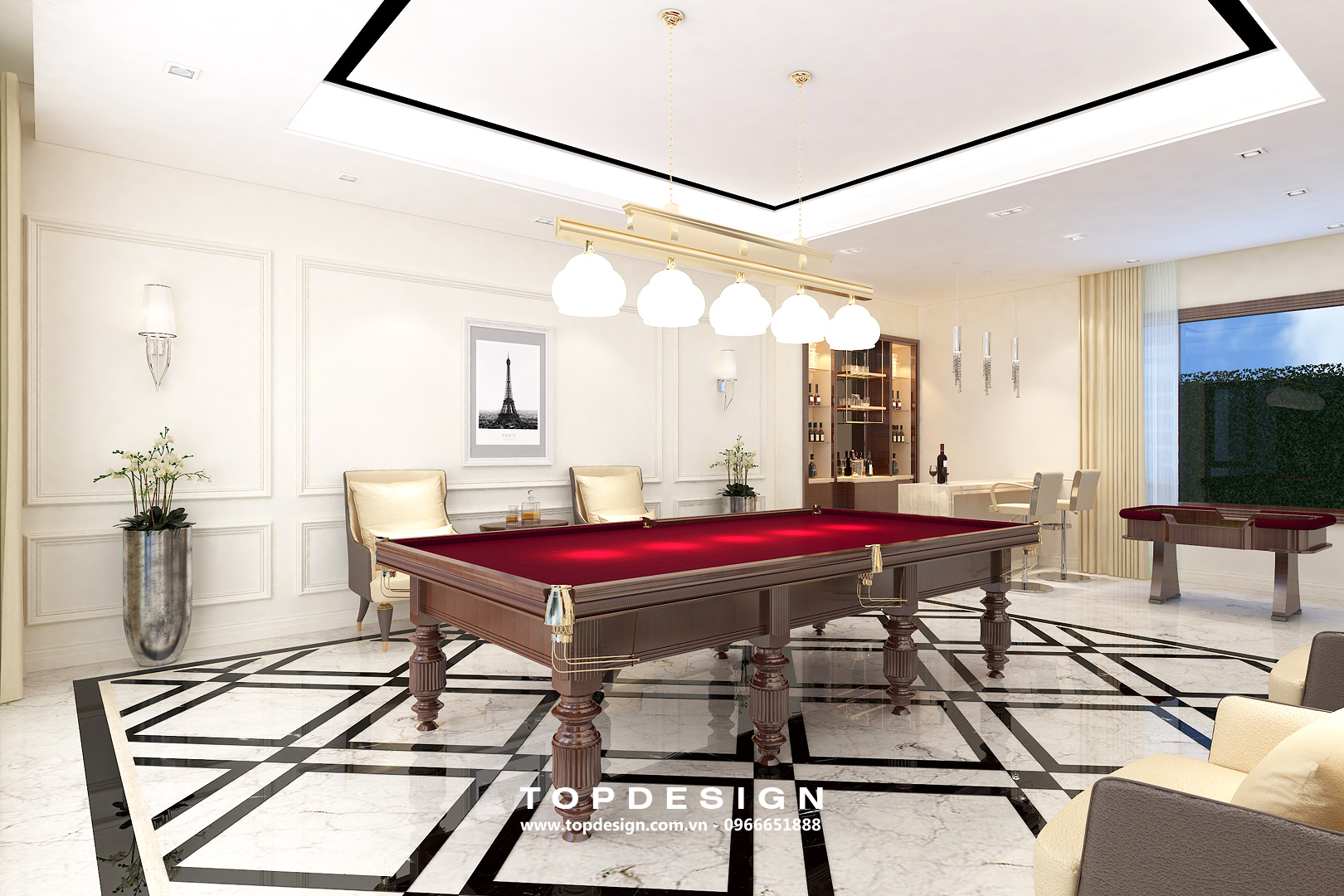 TOP_Penthouse_Bắc Ninh_Thiết kế Nội thất Penthouse_08_Billard