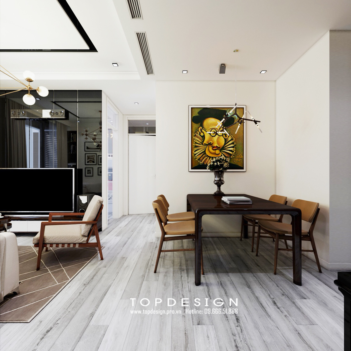 TOPdesign_Thiết kế nội thất Chung cư Vinhomes Greenbay_Căn 2 ngủ_02