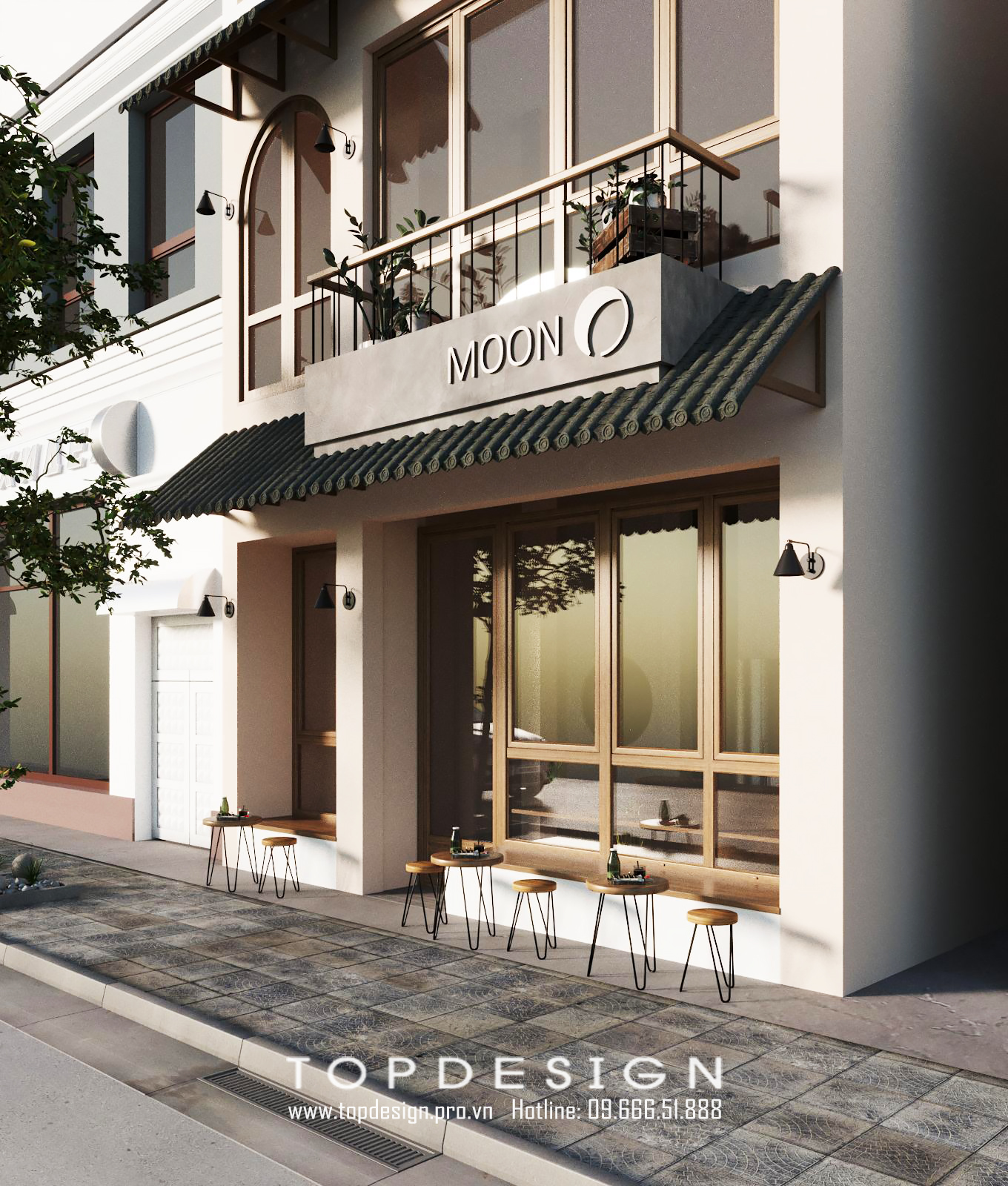 Thiết kế nội thất Cafe Moon_md4