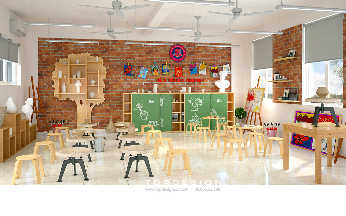 Thiết kế nội thất trường Phổ thông liên cấp Alfred Nobel School 