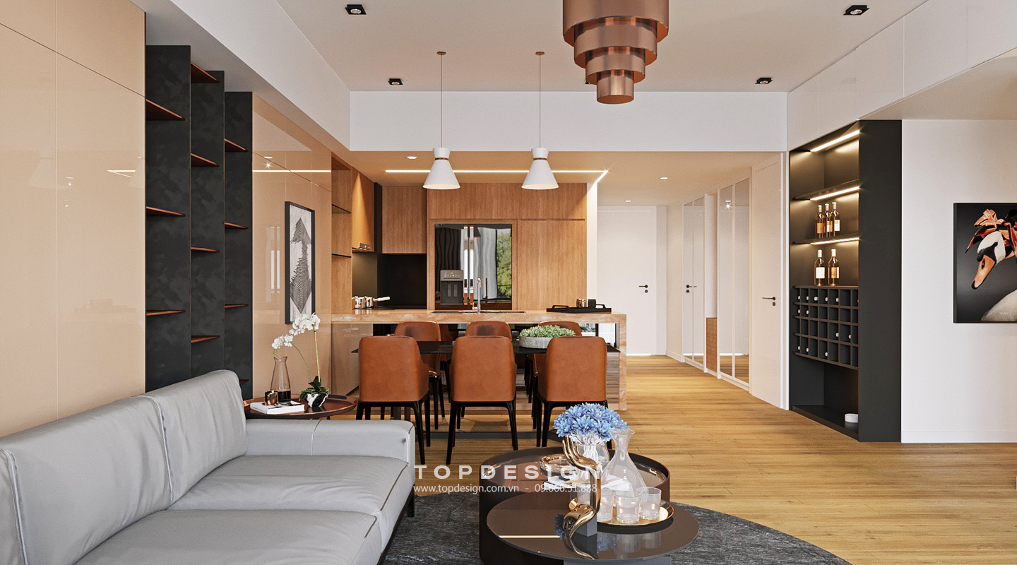 mẫu thiết kế nội thất phòng khách đẹp phong cách hiện đại và luxury