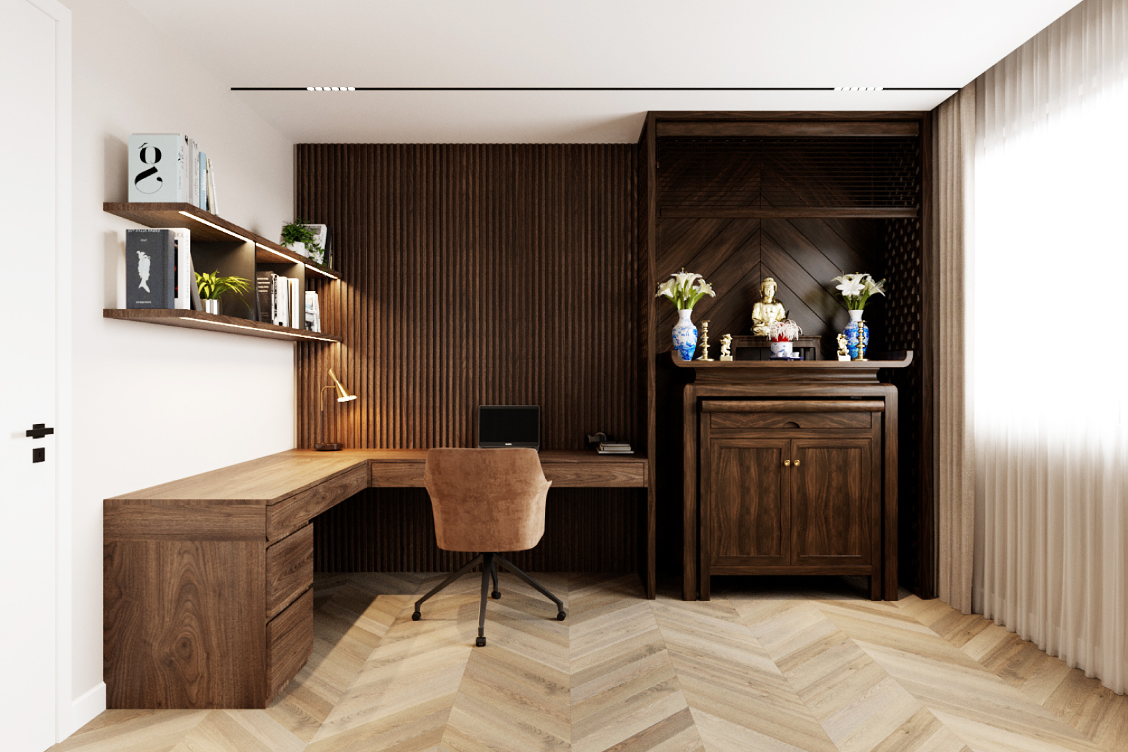 IRIS GARDEN_Penthouse_Tang2_Phòng Thờ & Làm Việc_10