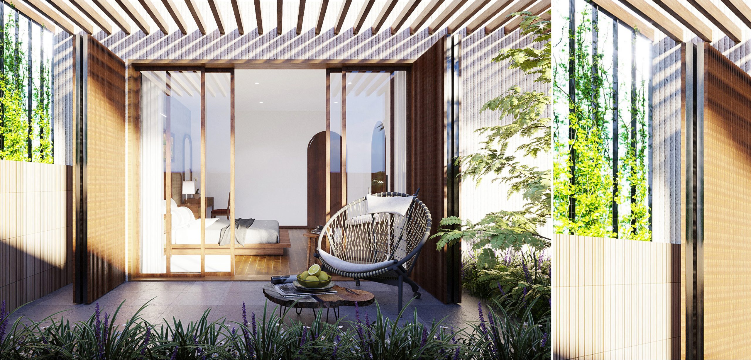 thiết kế nội thất nhà phố nhiệt đới