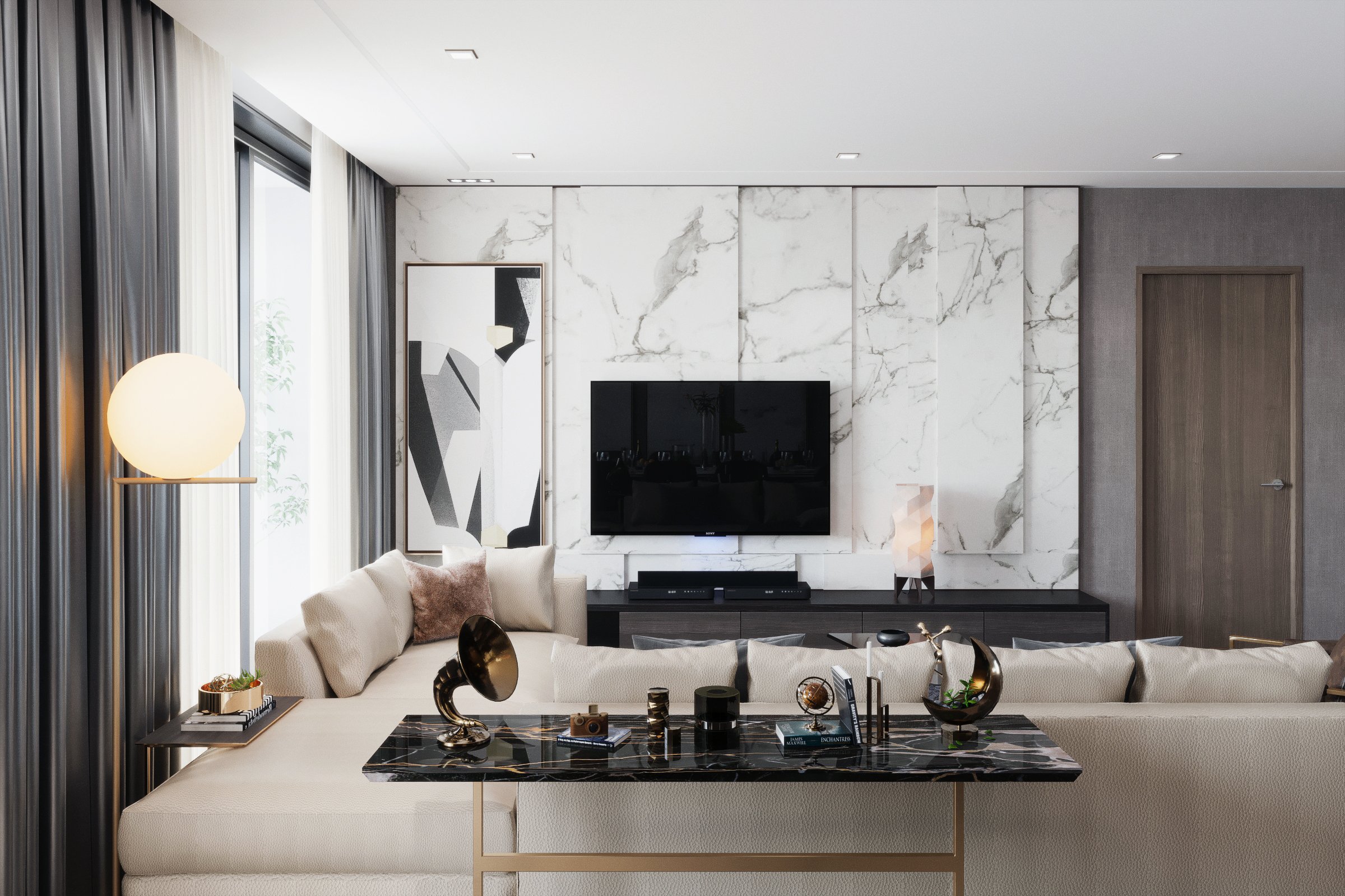 Thiết kế nội thất căn hộ cao cấp The Zei 1