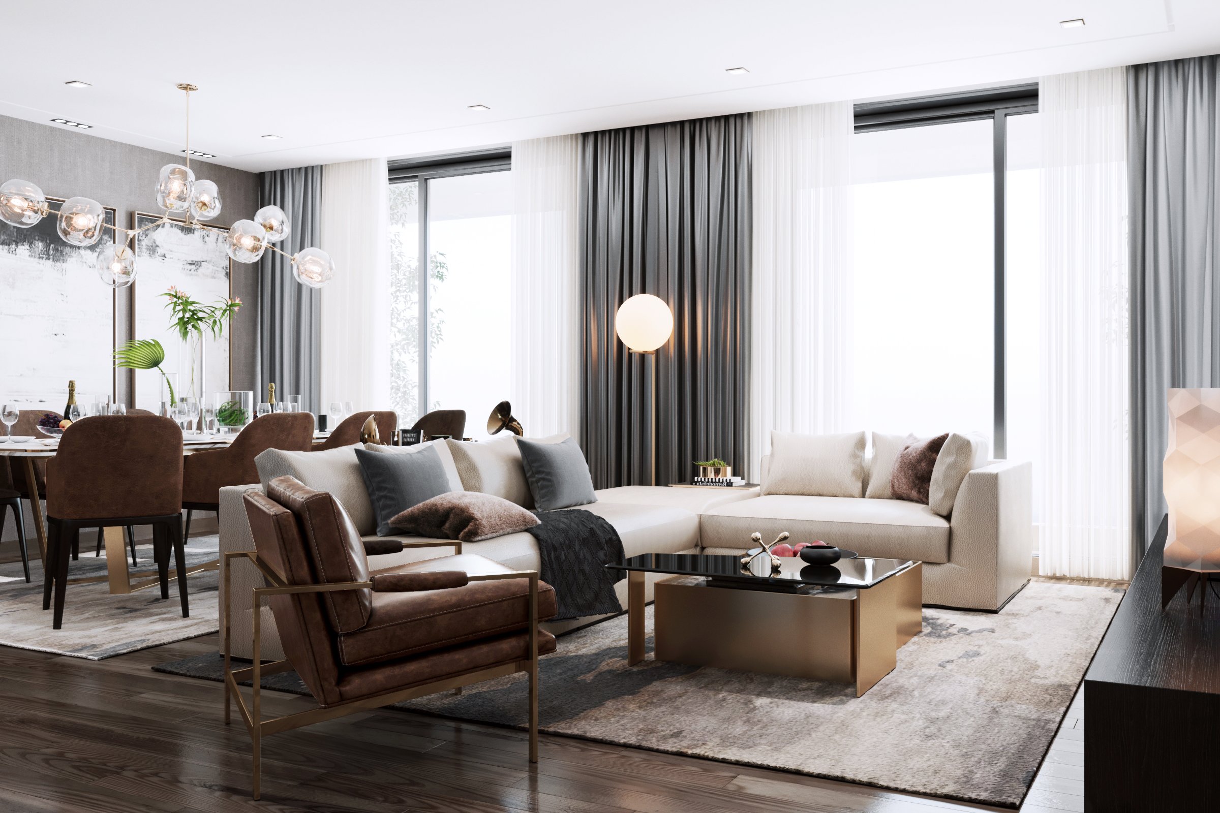 Thiết kế nội thất căn hộ cao cấp The Zei 1