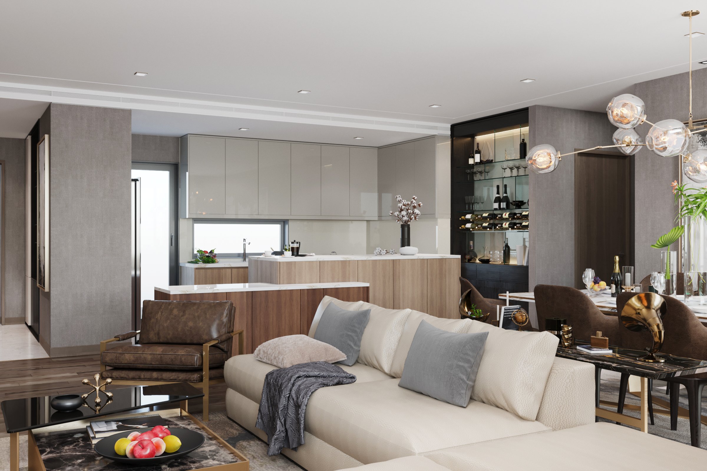 Thiết kế nội thất căn hộ cao cấp The Zei 4