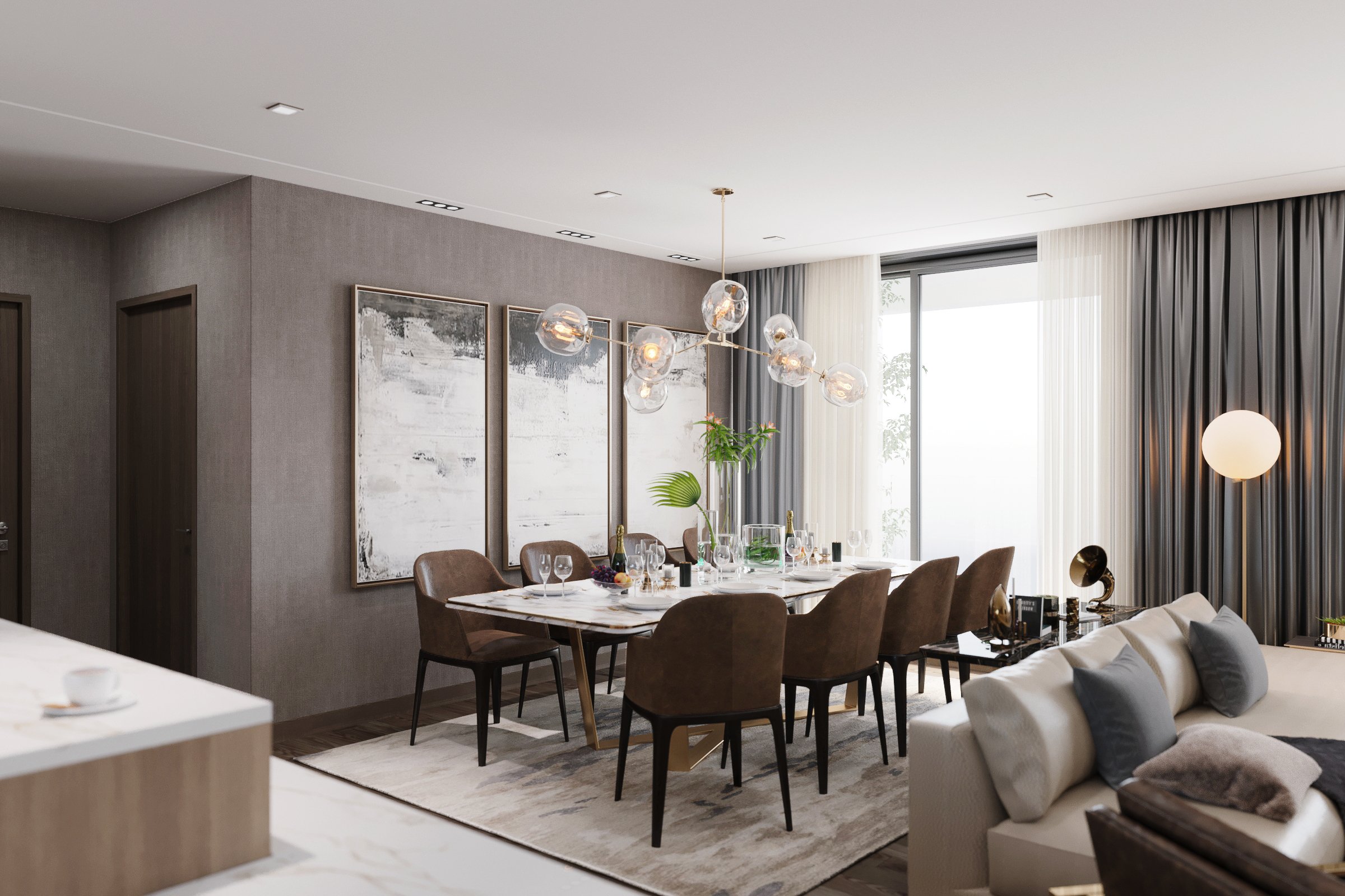 Thiết kế nội thất căn hộ cao cấp The Zei 1 5