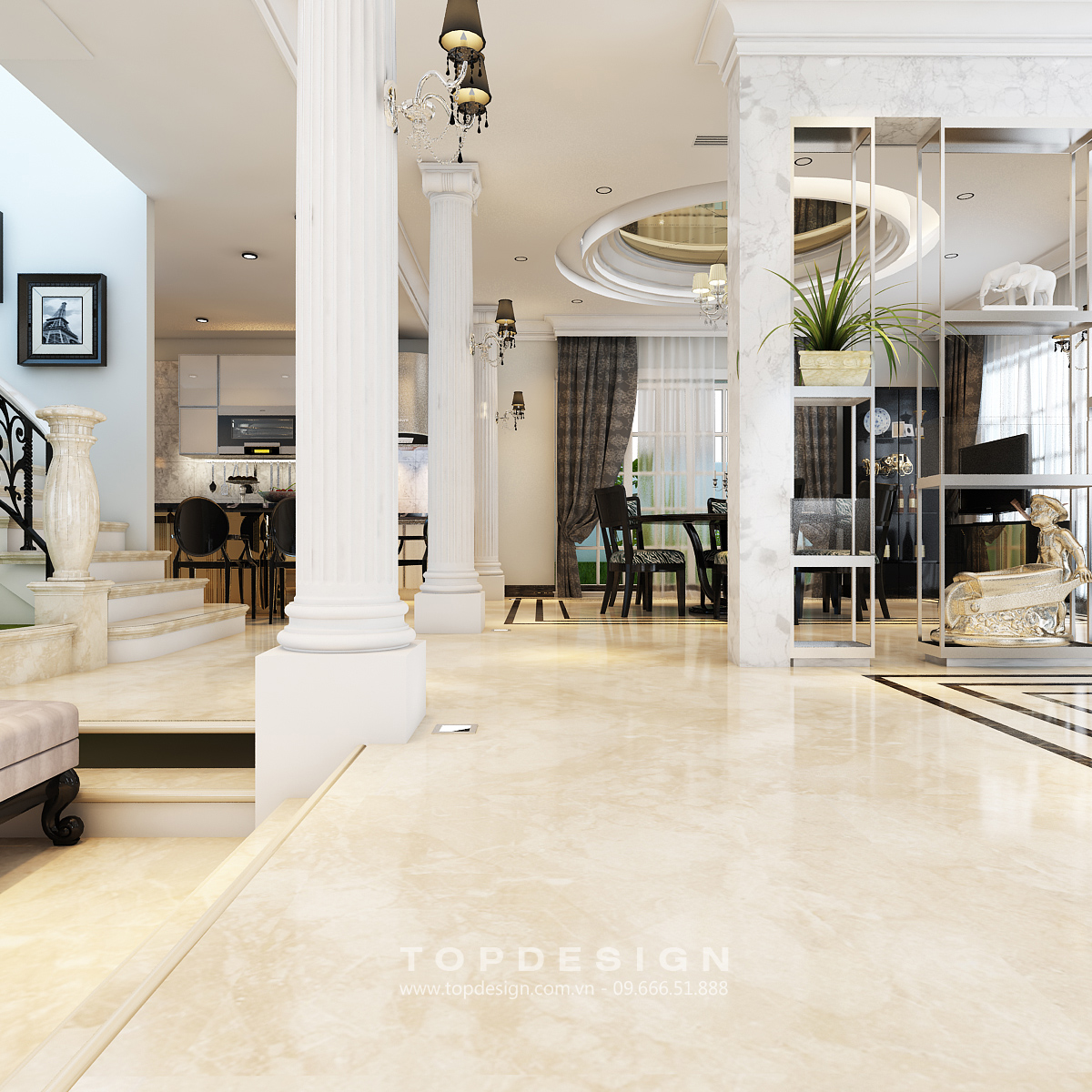 mẫu nội thất biệt thự đẹp 12