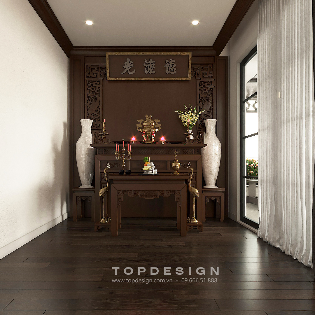 TOP_Thiết kế nội thất nhà phố Sài Đồng_2_Phong cách Christopher Guy_7_Phòng Thờ