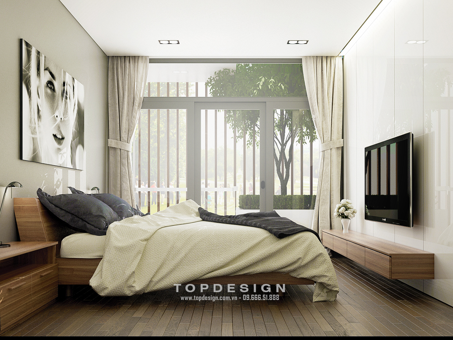 TOPdesign_Thiet ke_Noi that_Ngoai Giao Doan_Thon Loc_07 mẫu nội thất phòng ngủ
