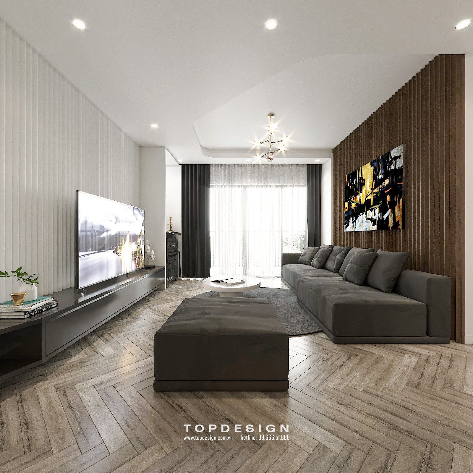 mẫu nội thất chung cư 130 m2 2