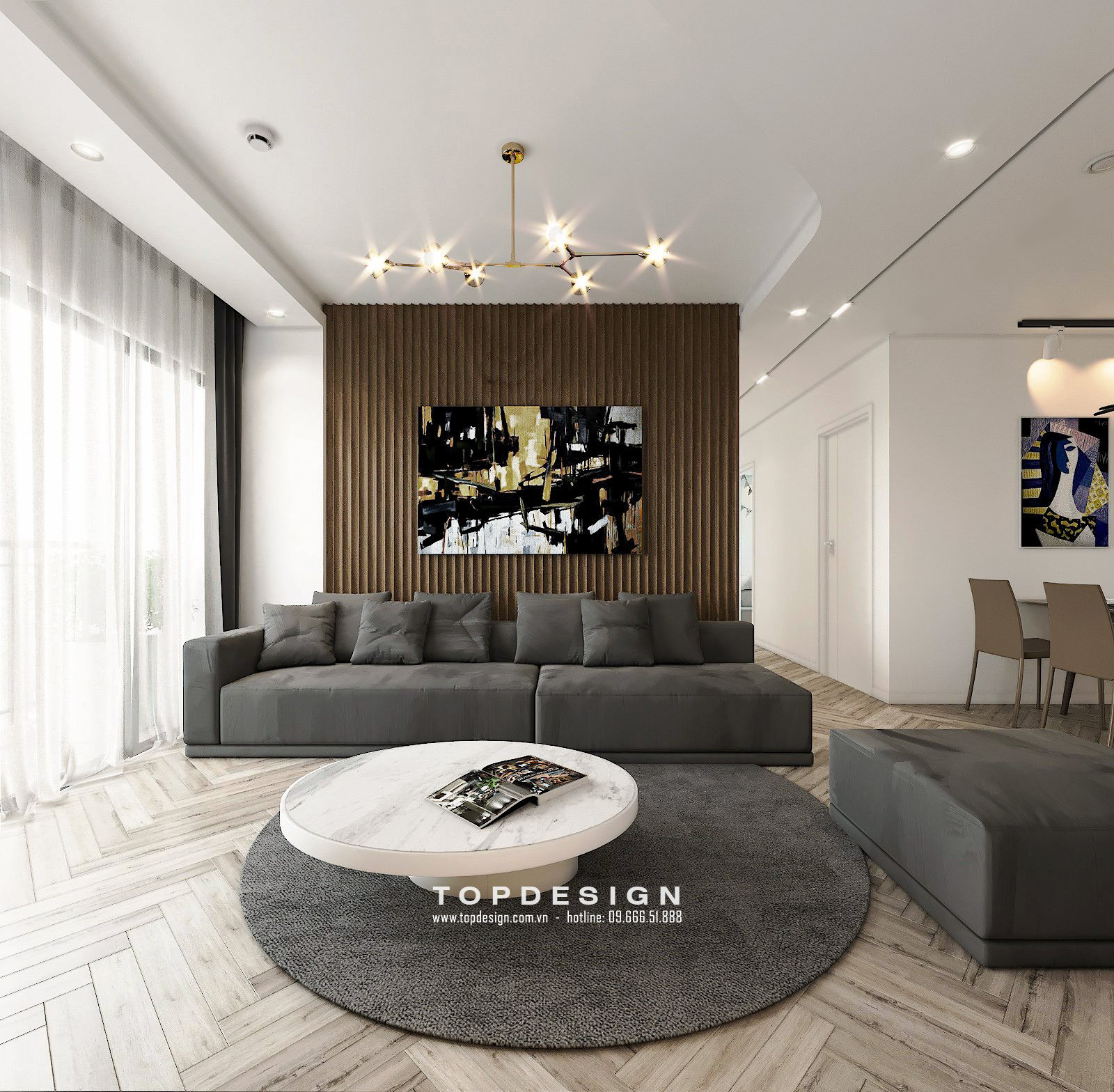 mẫu nội thất chung cư 130 m2 4