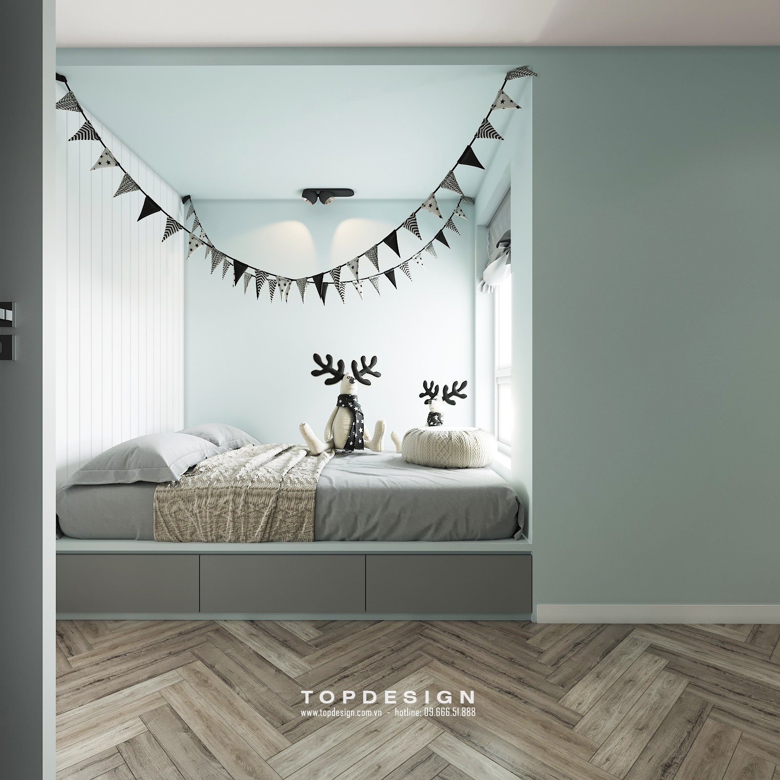 mẫu nội thất chung cư 130 m2 15