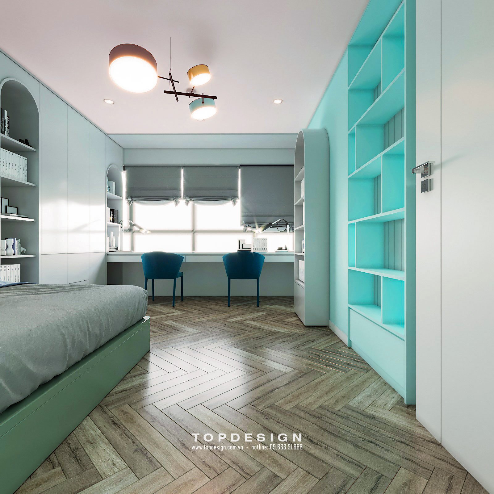 mẫu nội thất chung cư 130 m2 17