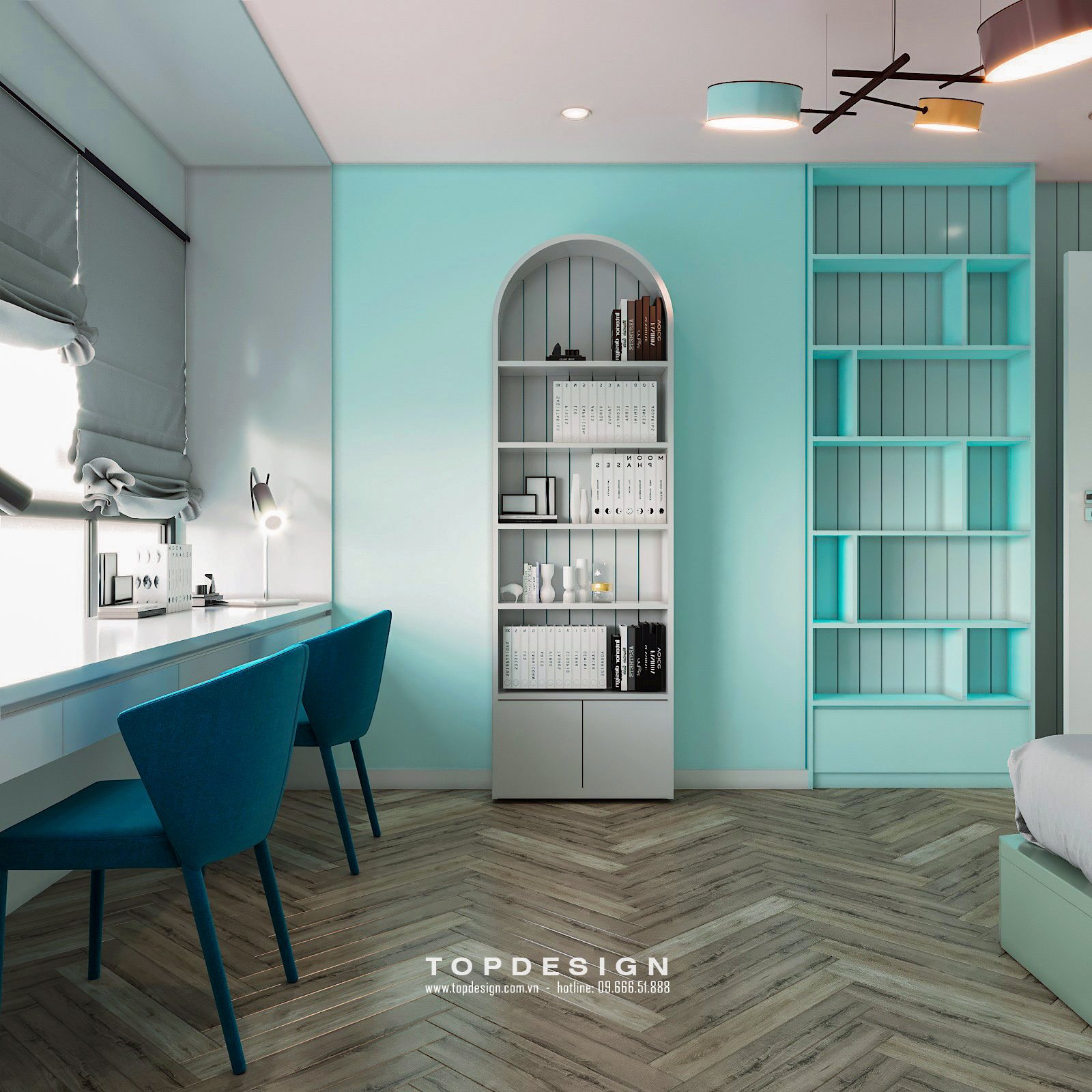 mẫu nội thất chung cư 130 m2 19