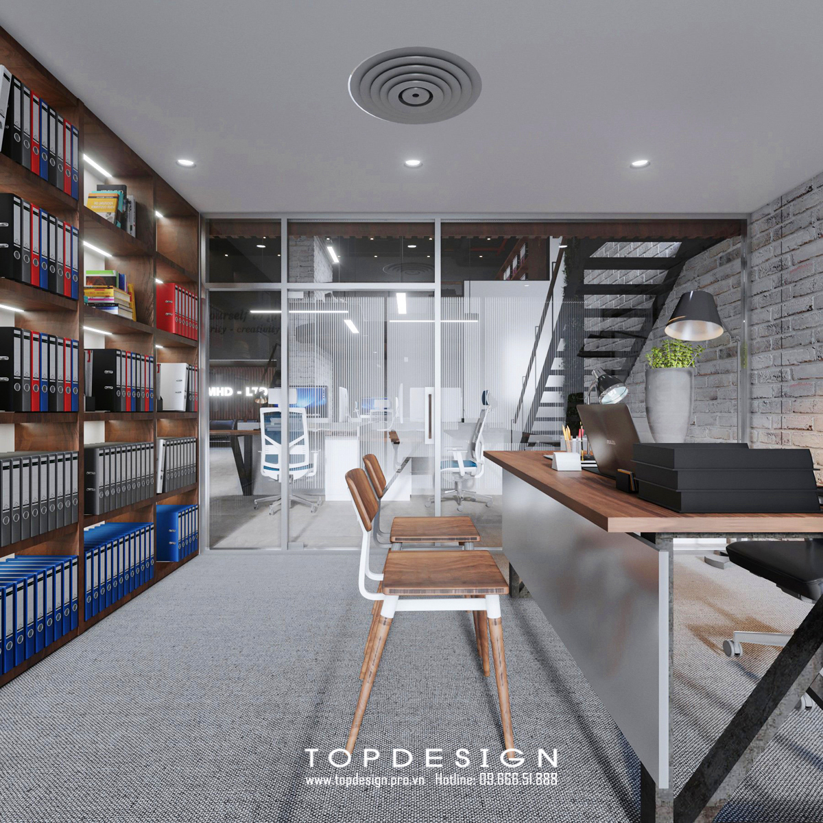 TOPDESIGN_Thiết kế nội thất văn phòng MHD_21