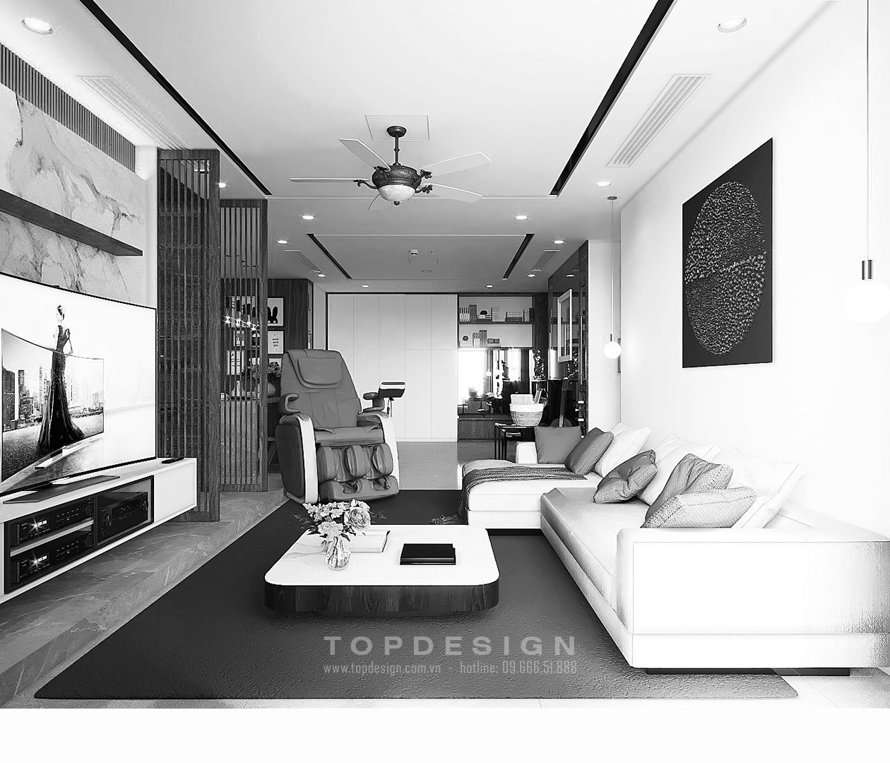 thiết kế nội thất chung cư Park Hill 9