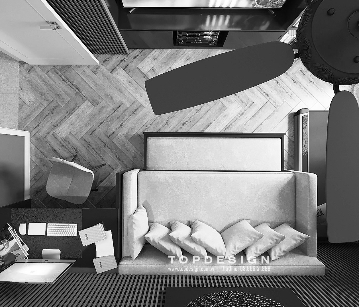 thiết kế nội thất chung cư Park Hill 20