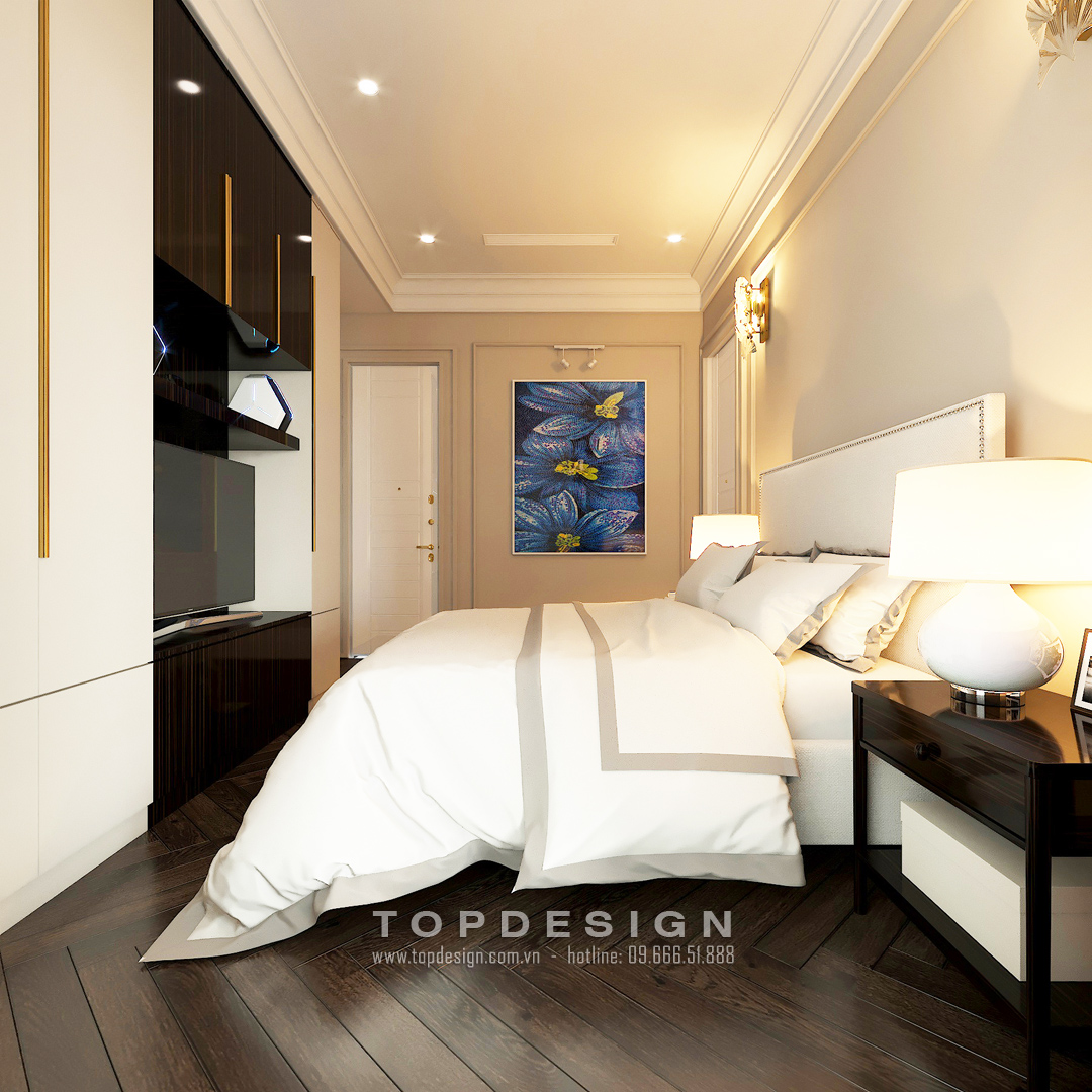 phòng ngủ tân cổ điển - thiết kế thi công nội thất biệt thự TOPDESIGN 5
