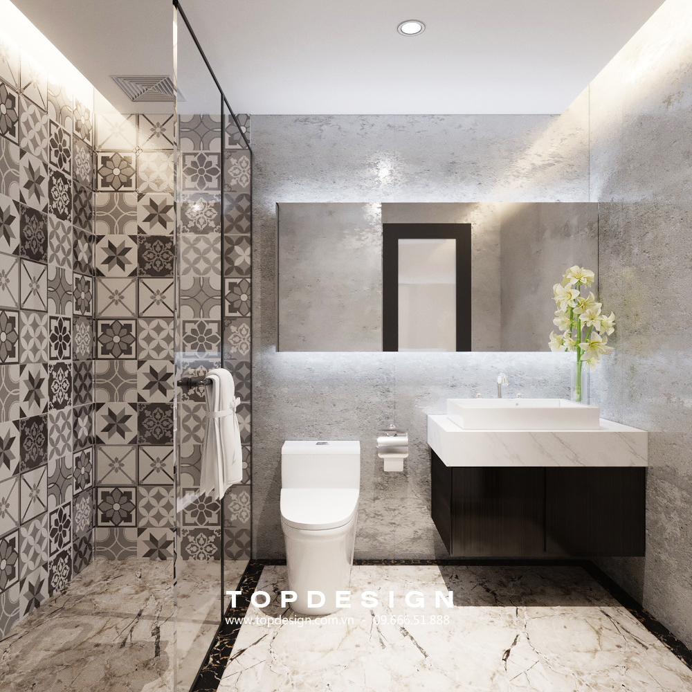 mẫu thiết kế nội thất phòng tắm 3