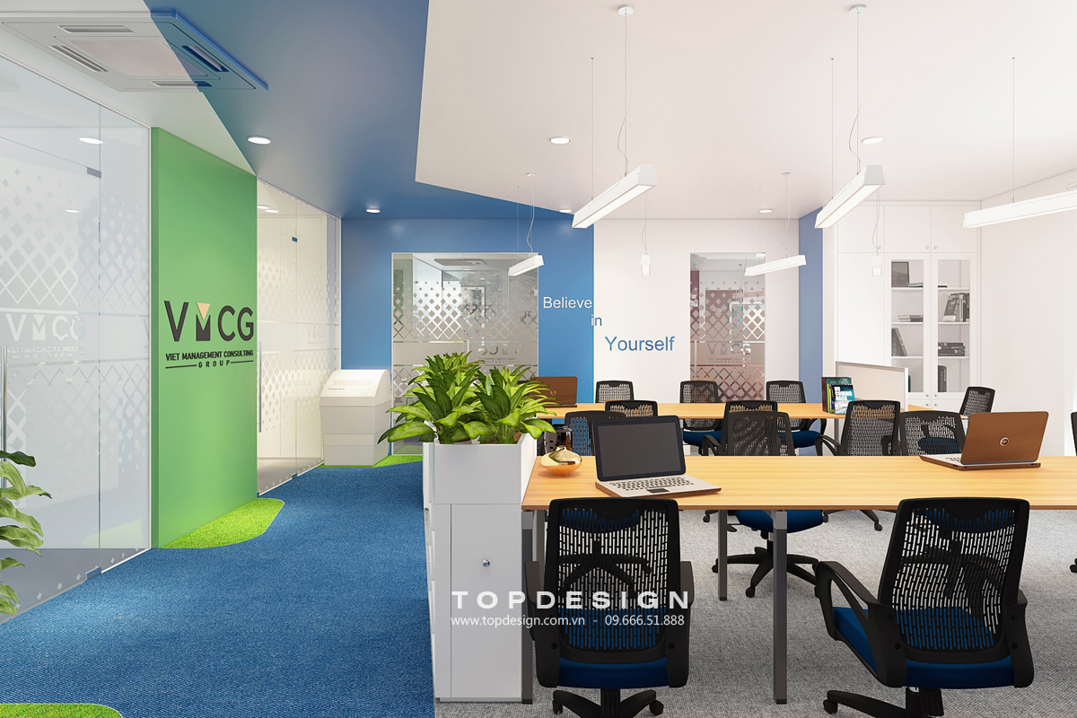 Thiết kế nội thất văn phòng hiện đại - TOPDESIGN
