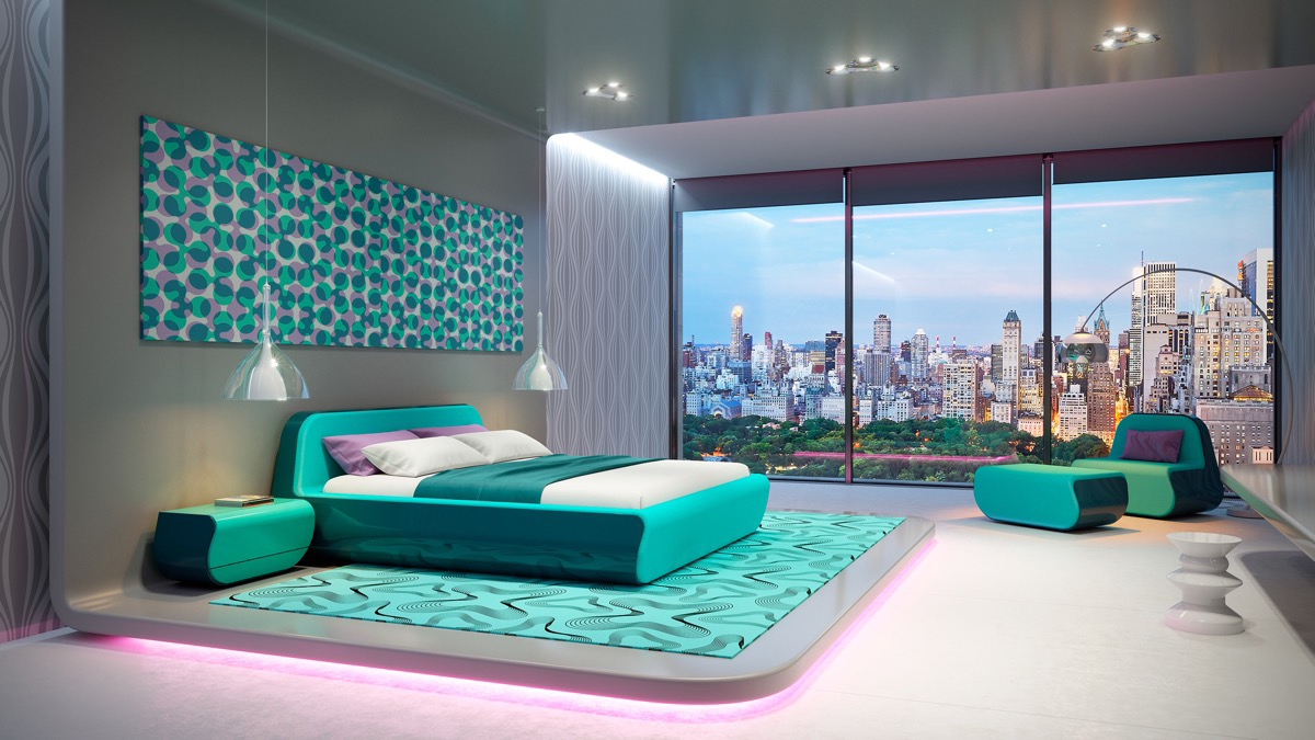 Ý tưởng phòng ngủ hiện đại cho Penthouse TOPDESIGN