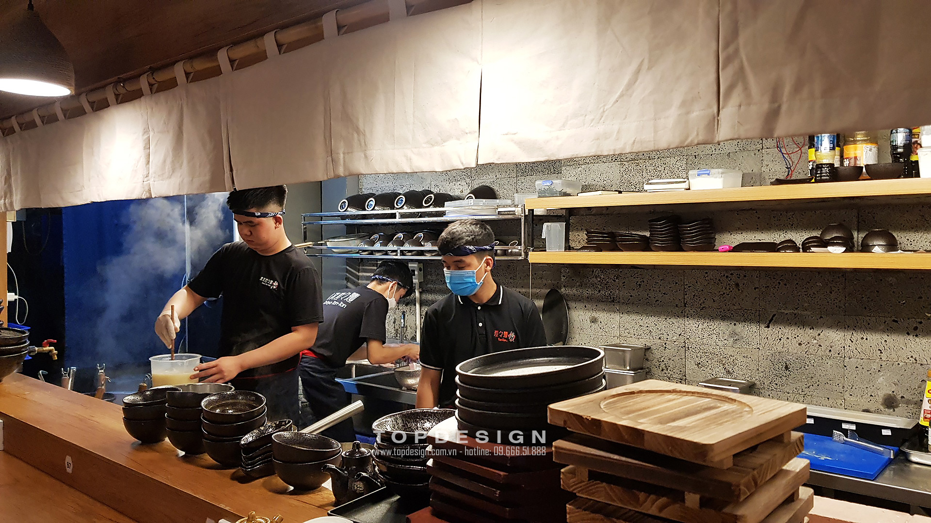 thiết kế nhà hàng Nhật Bản tokyo tantan ramen 5
