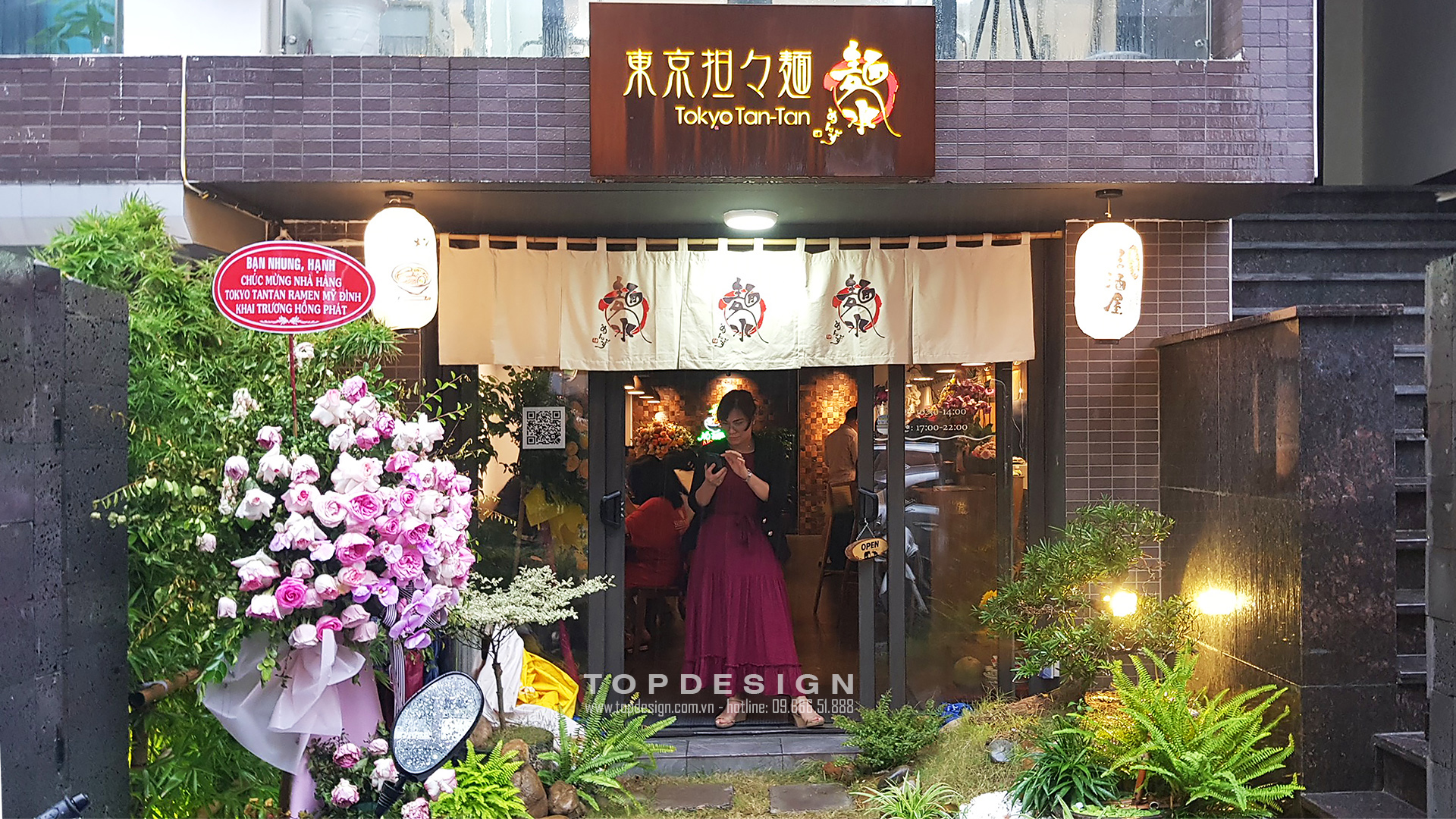 thiết kế nội thất nhà hàng Nhật Bản Tokyo Tantan Ramen 0