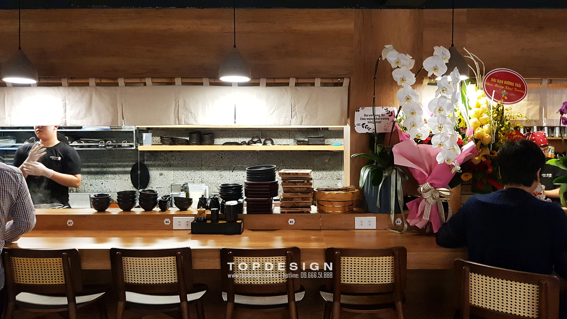 Thiết kế nội thất nhà hàng Nhật Bản Tokyo TanTan Ramen