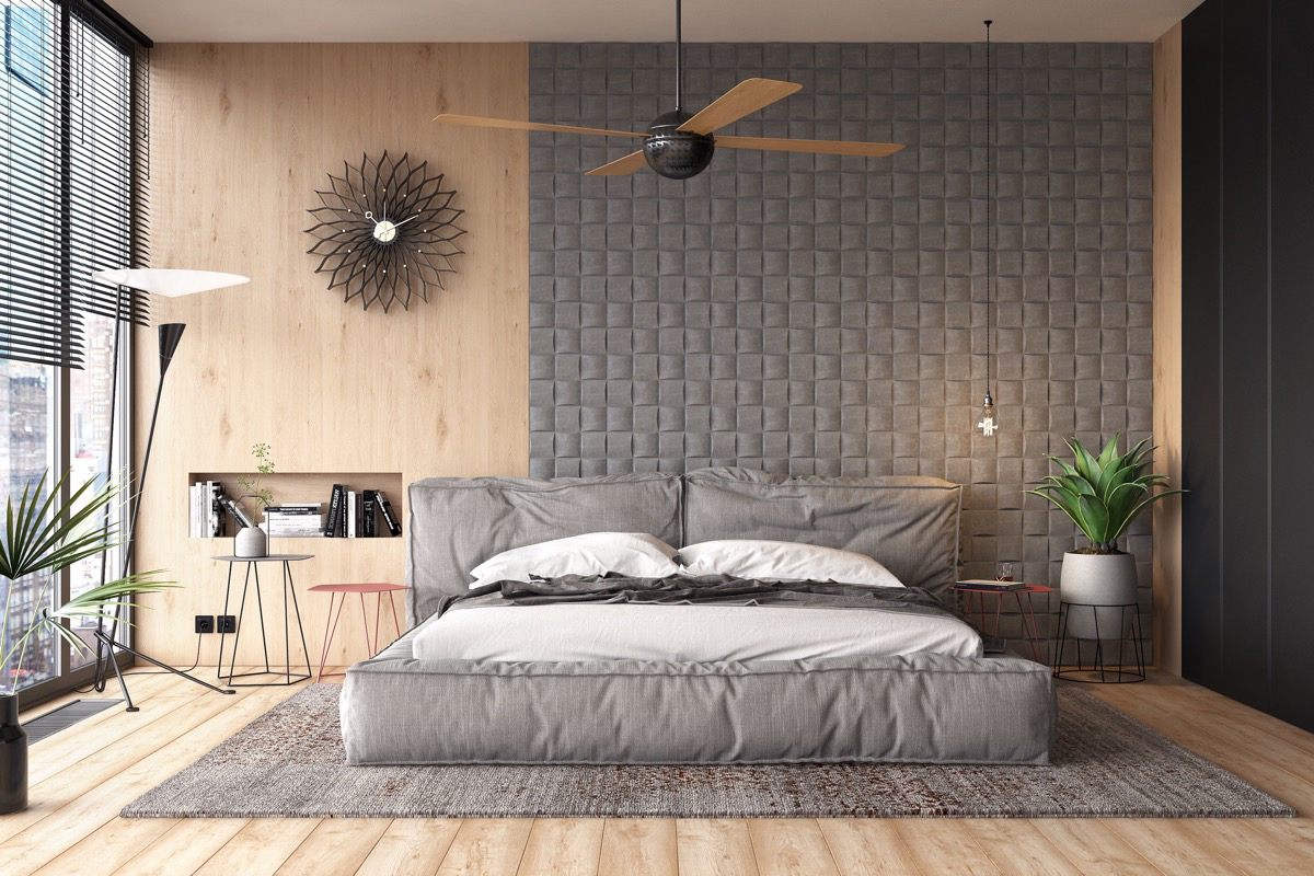 ý tưởng thiết kế phòng ngủ với quạt trần độc đáo TOPDESIGN