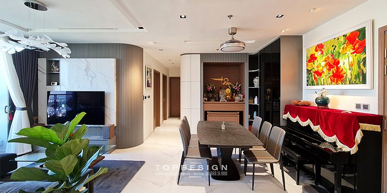 20 ý tưởng thiết kế nội thất phòng khách chung cư đẹp hiện đại TOPDESIGN