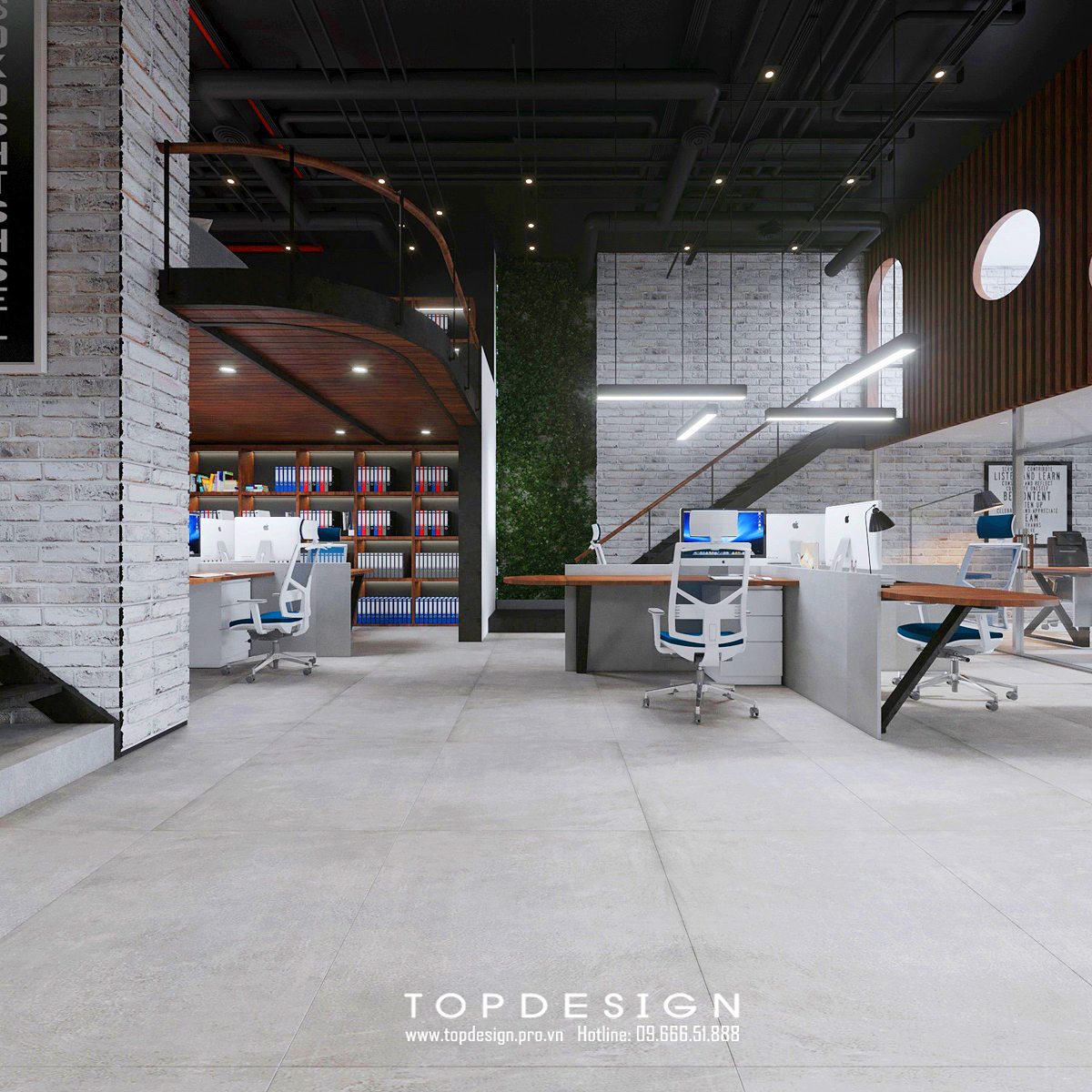TOPDESIGN_Thiết kế nội thất văn phòng MHD_16