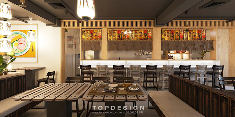 thiết kế thi công nhà hàng đẹp đẳng cấp - TOPDESIGN