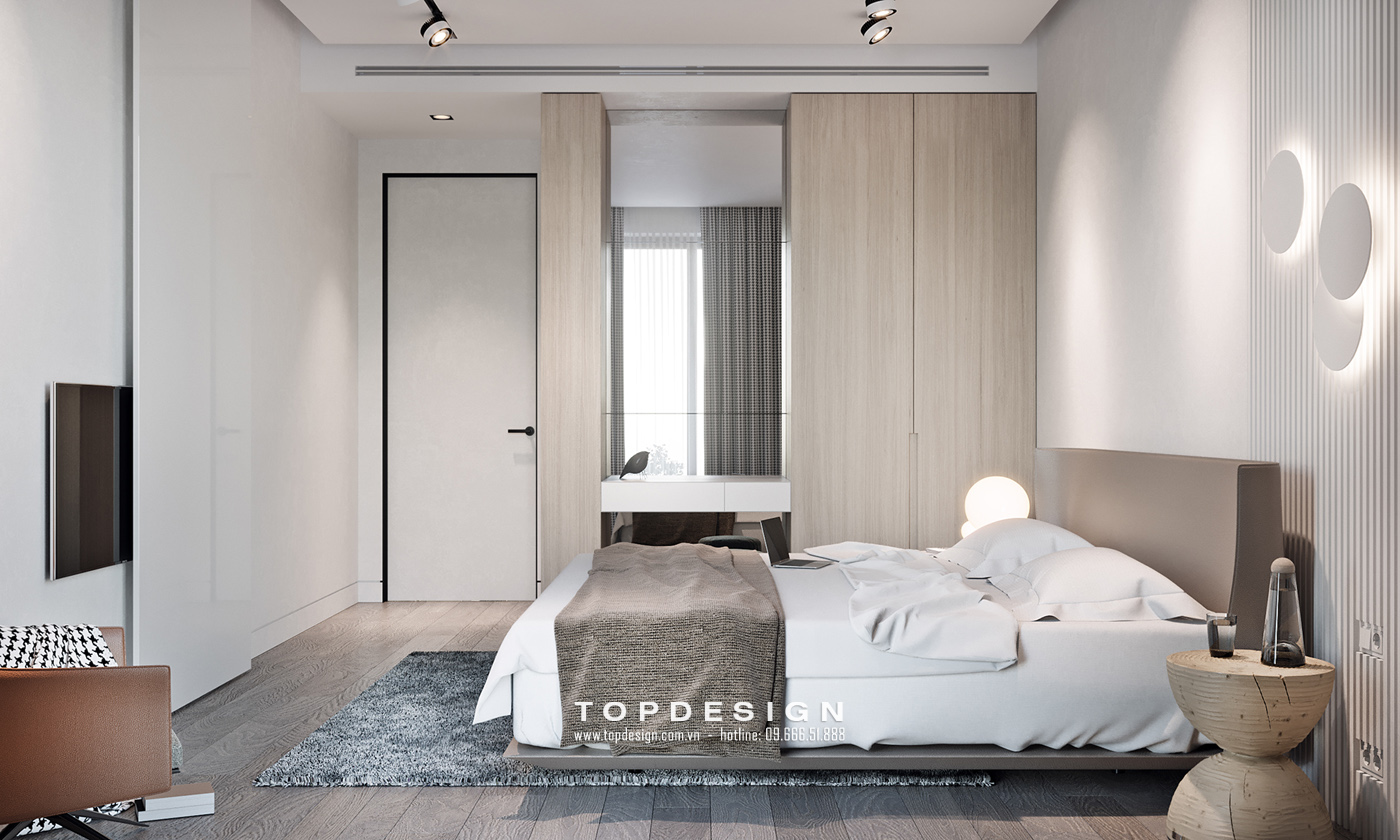 Thiết kế nội thất chung cư Green Diamond TOPDESIGN phòng ngủ 10