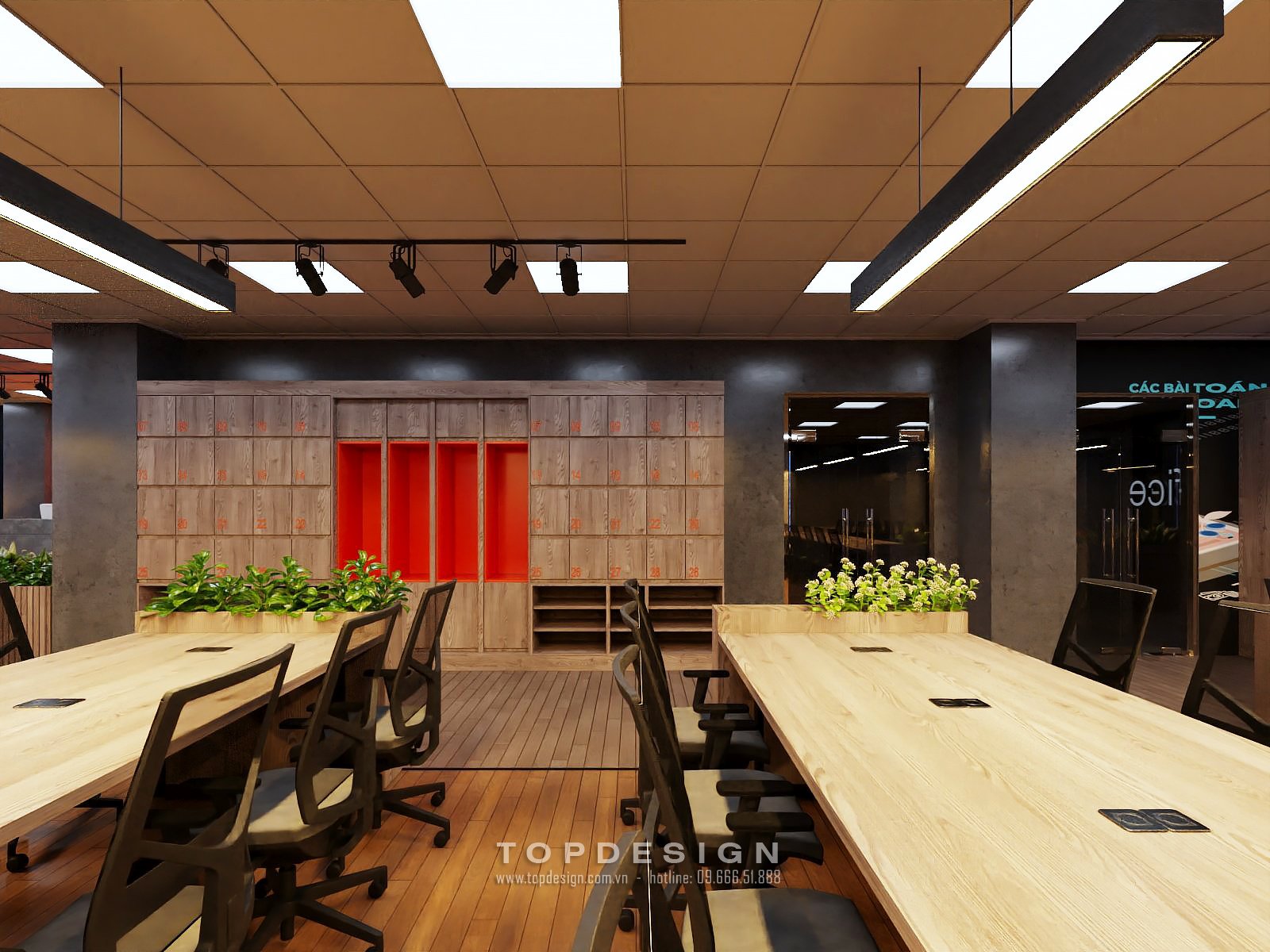3. Thiết kế nội thất văn phòng hang A - TOPDESIGN