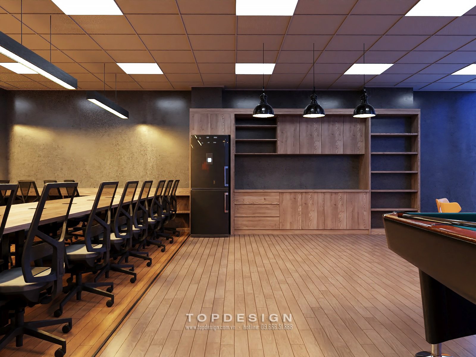 4. Thiết kế nội thất văn phòng hang A - TOPDESIGN