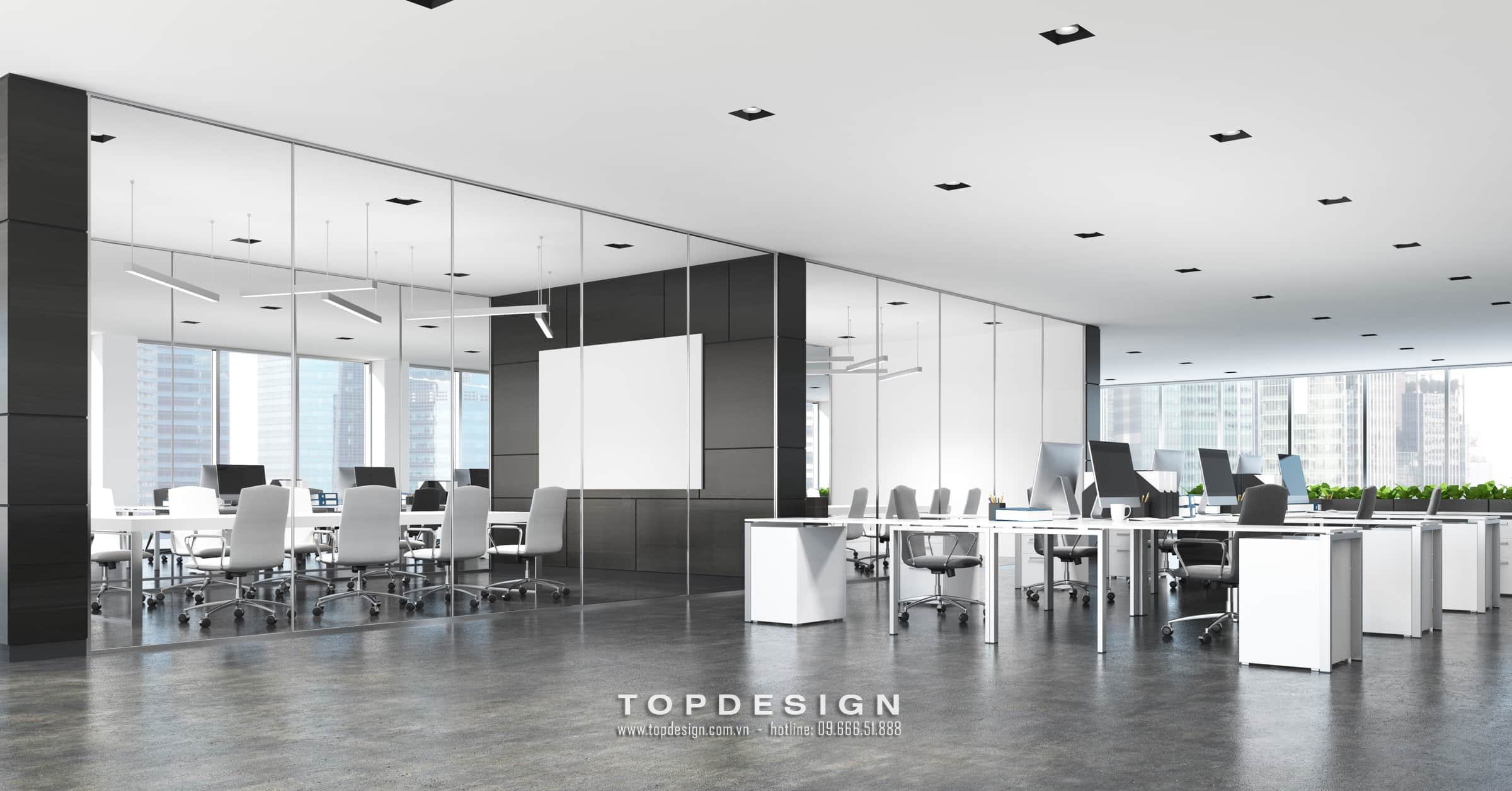 7.Thiết kế văn phòng phòng họp lớn,tiết kiệm diện tích_TOPDESIGN