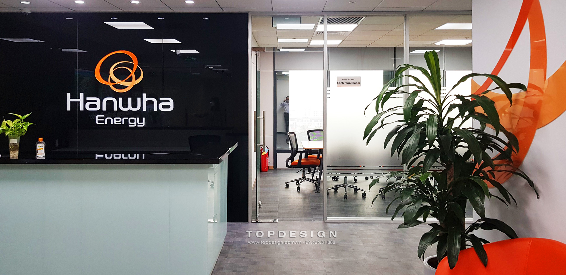 Thiết kế và thi công văn phòng hạng A Hanwha Energy Office