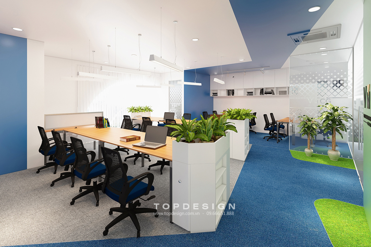 mẫu thiết kế nội thất văn phòng hỗn hợp - TOPDESIGN