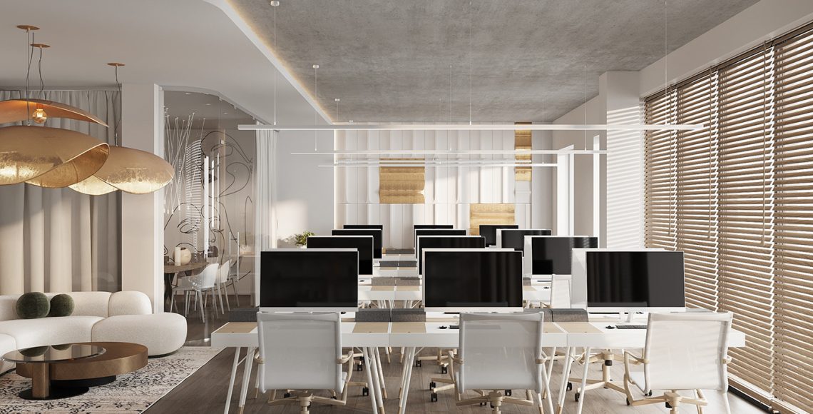 1.Thiết kế văn phòng không gian rộng rãi_TOPDESIGN